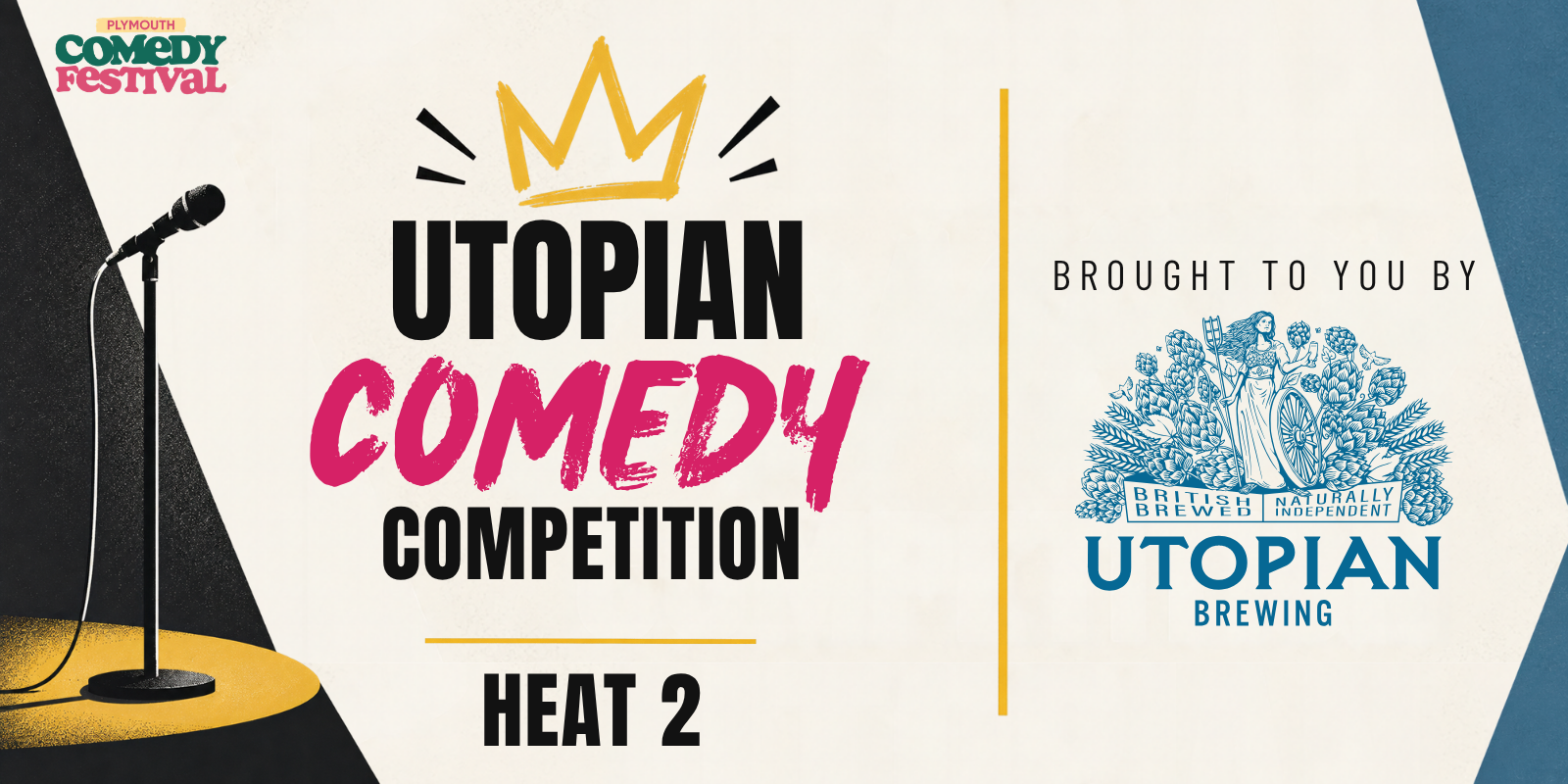Utopian Comedy Competition — Heat 2 | Plymouth Comedy Festival: Bread and Roses event artwork
