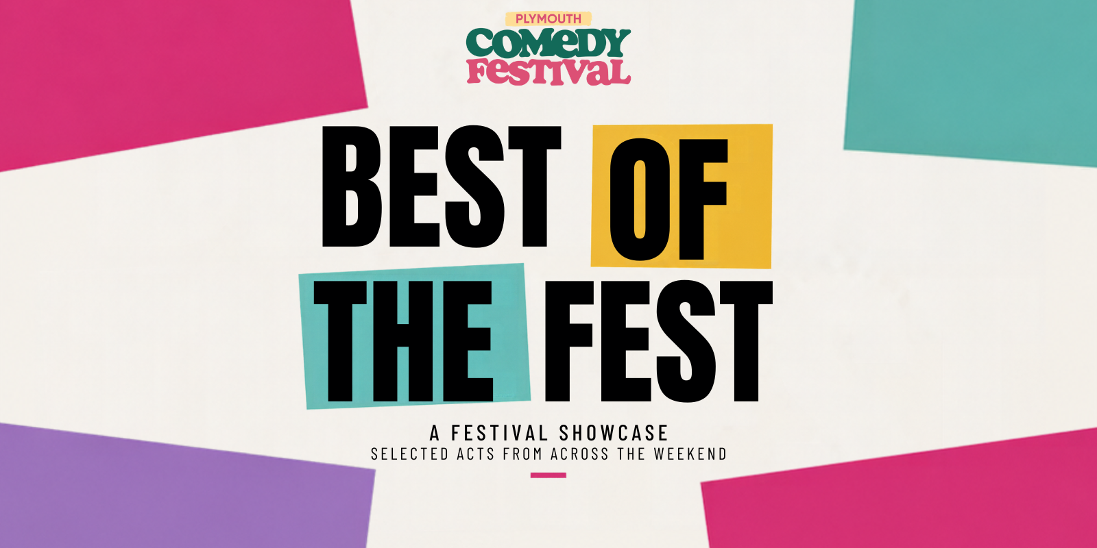 Best Of The Fest | Plymouth Comedy Festival: SU Lounge event artwork