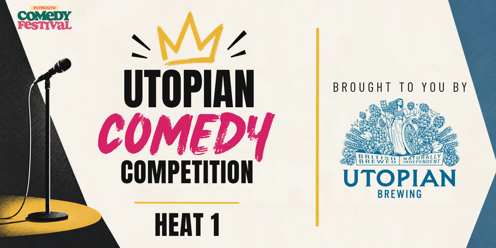 Utopian Comedy Competition — Heat 1 | Plymouth Comedy Festival: Bread and Roses event artwork