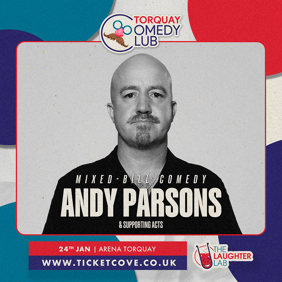 Andy Parsons, Tom Glover, and more! | Torquay Comedy Club - 24th January 2027 listing artwork