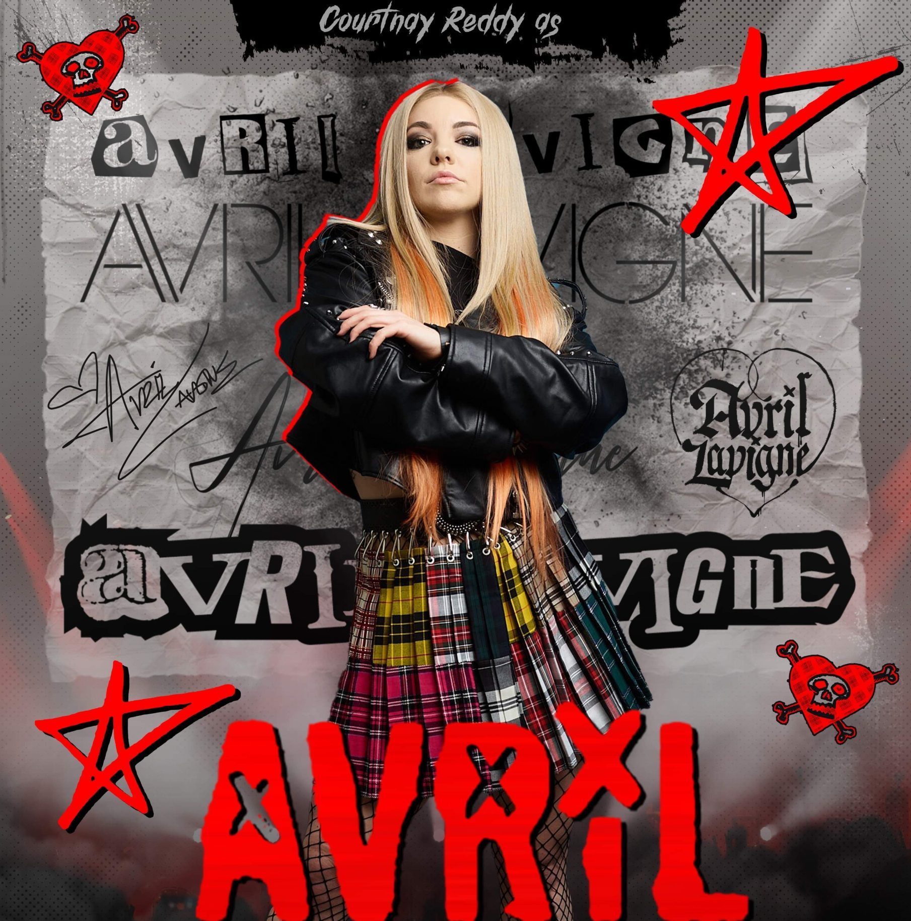 Courtnay Reddy as Avril Lavigne listing artwork